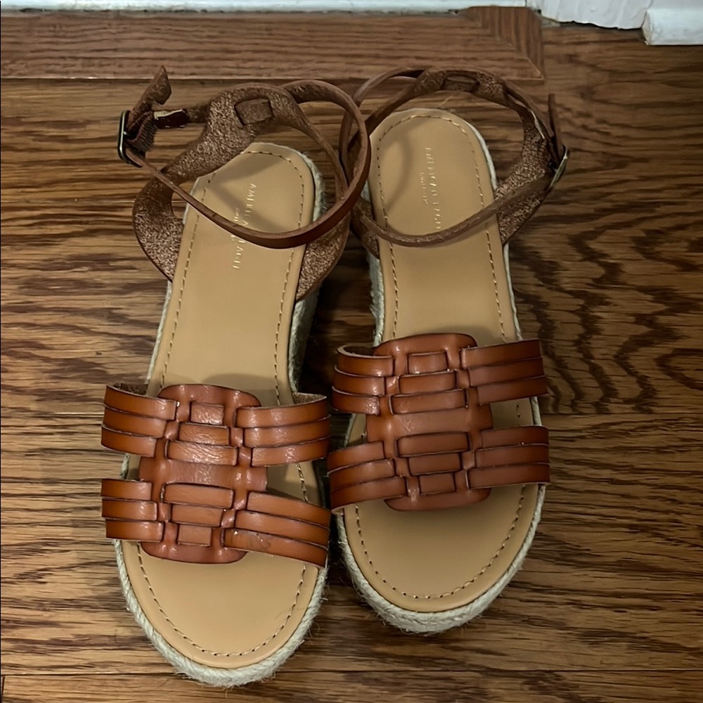 Brown Leather  Hurache Sandals
